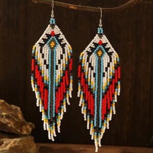 Beautiful beaded earrings